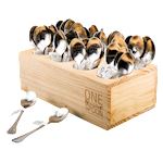 One Message Spoon Wooden Display 8-holes
