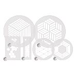 Plate-it Teller-Schablonen Hexagon 6-teiliger Set